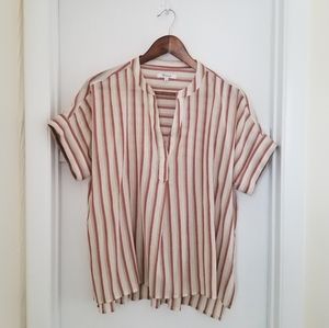 Madewell Crinkle Cotton Lakeline Popover Shirt